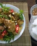 Giò heo nấu giả cầy