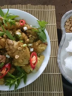 Hình của món Giò heo nấu giả cầy.