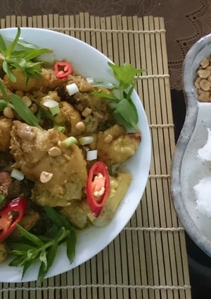 Hình của món Giò heo nấu giả cầy.