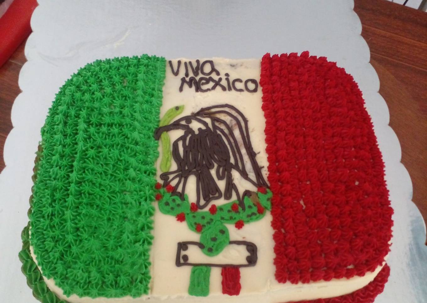 Pastel 15 de septiembre Día de la independencia. Viva México 😍
