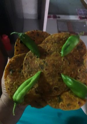 A picture of Methi thepla.