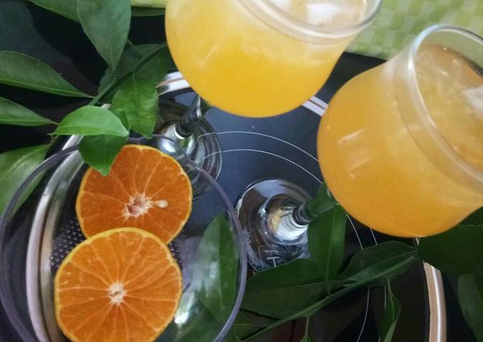 Wajib coba! Bagaimana cara memasak 182. Es Jeruk Peras yang spesial