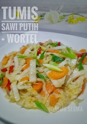 Foto resep Tumis Sawi Putih + Wortel