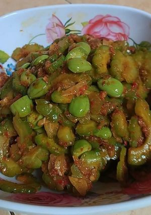 Foto resep Tumis pare campur pete