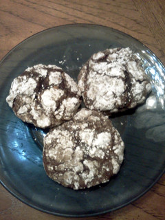 A picture of Chocolate Peanut Butter Cloud Cookies.