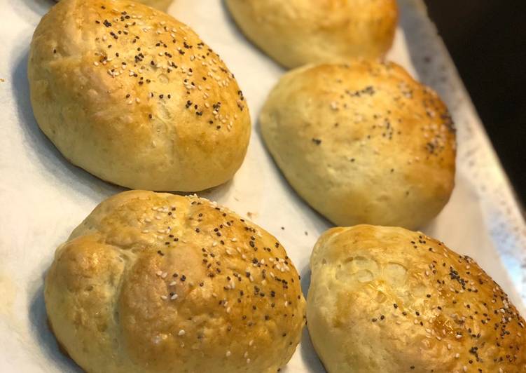 Easiest Way to Make Super Quick Homemade Burger buns