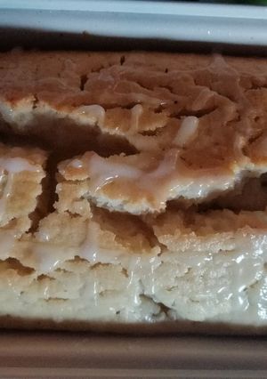 Una foto de Budín de limón vegano