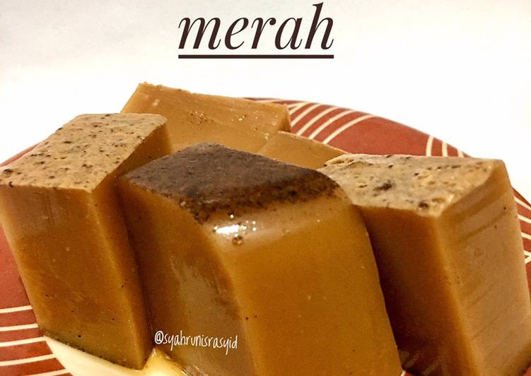 Puding gula merah bahan simple