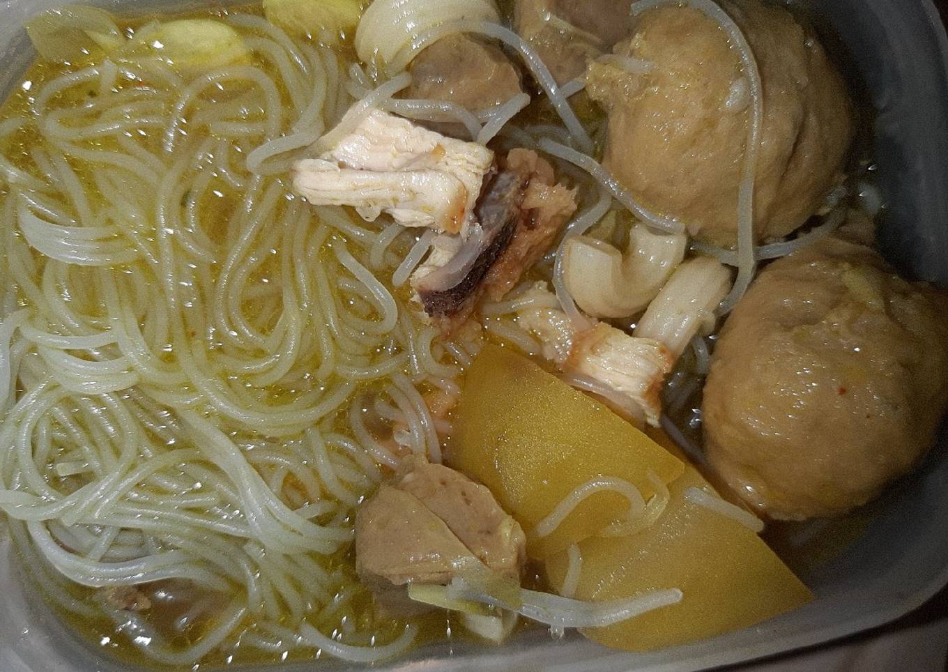 Cara Gampang Menyiapkan Soto mie bihun Magic com yang Bikin Ngiler