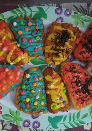 Foto resep Pisang goreng crispy warna warni