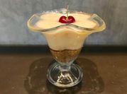 Una foto de postre light de vainilla y limón