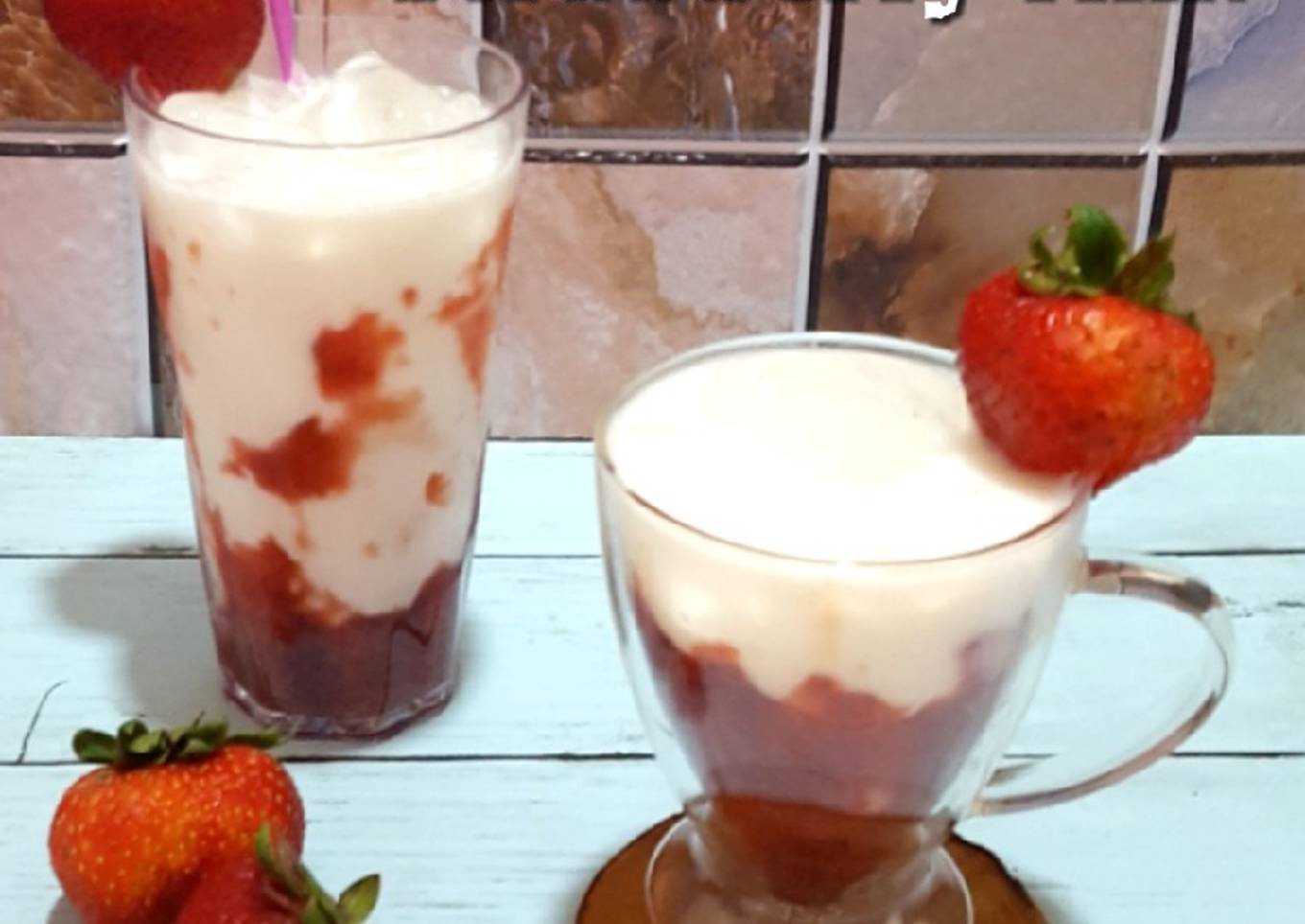 Korean Strawberry Milk