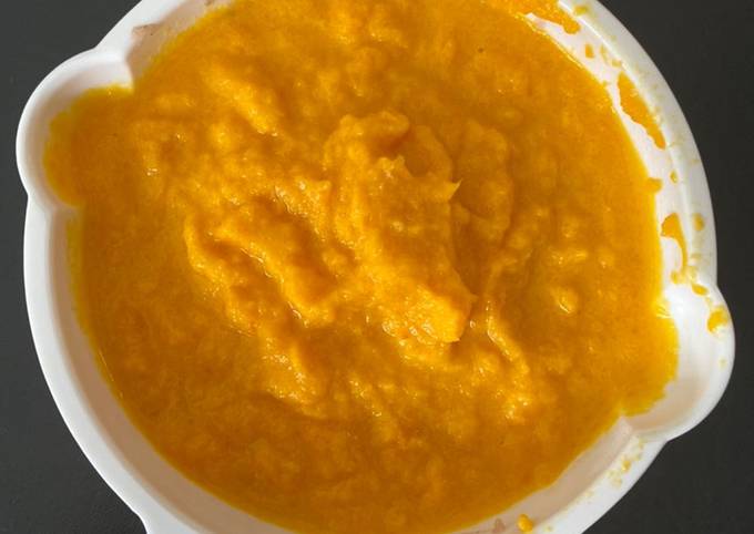 MPASI 6M : salmon, wortel, beras