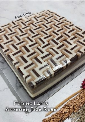 Foto resep Puding Lapis Anyaman Tiga Rasa