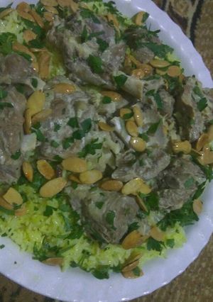 صورة لوصفة منسف من تحت دياتي😜