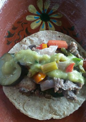 Una foto de Tacos de Arrachera Saludable