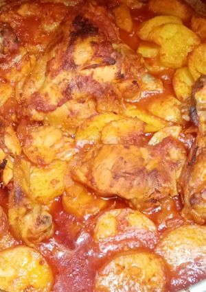 صورة لوصفة طاجن بطاطس بلفراخ🥘😋