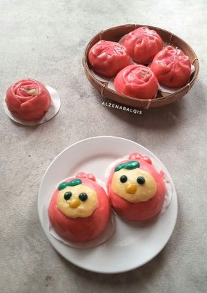 Foto resep 491. Bakpao Karakter Isian Mashed Potato