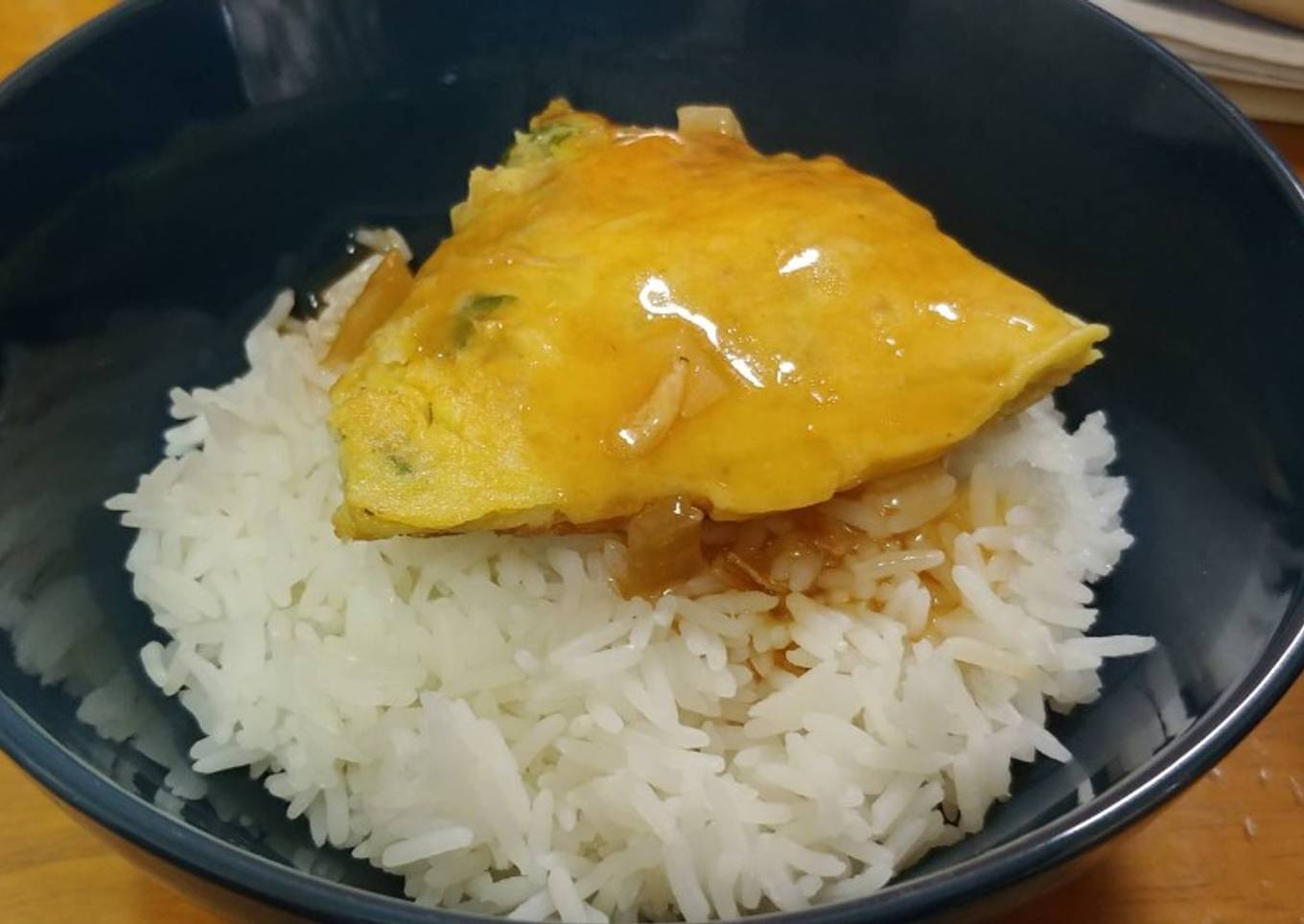 Fuyunghai Udang ala anak kost