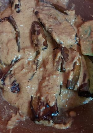 Foto resep Terong pecel santan