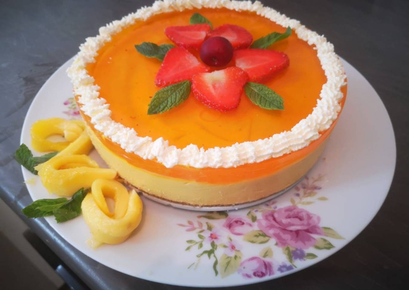 Mango cheesecake