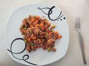 Una foto de picadillo de carne molida