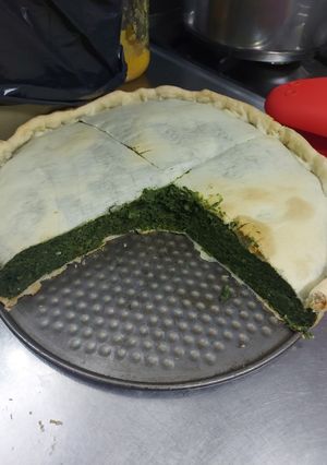 Una foto de Tarta de espinaca express