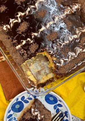 A picture of 3 Milk Cake| Tres Leches Cake.