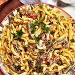 Wagyu Beef and Roasted Red Pepper Pasta