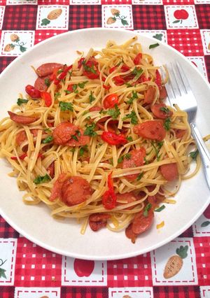 Foto resep Aglio E Olio 🍝🌶