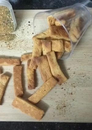 A picture of Baked Namkeen Sticks from Gulab Jamun Mix No Oven.