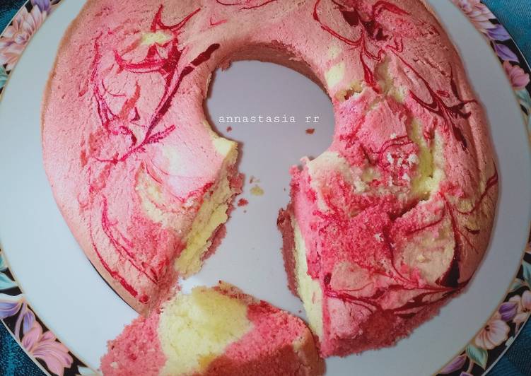 Marble Cake Jadul strawberry ala Pak sahak Pribadi