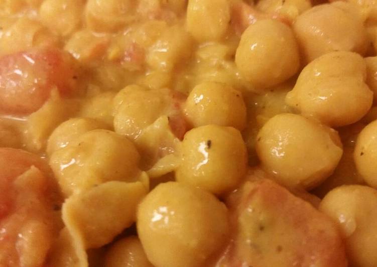 Easy Cheap Dinner Curry Chickpeas