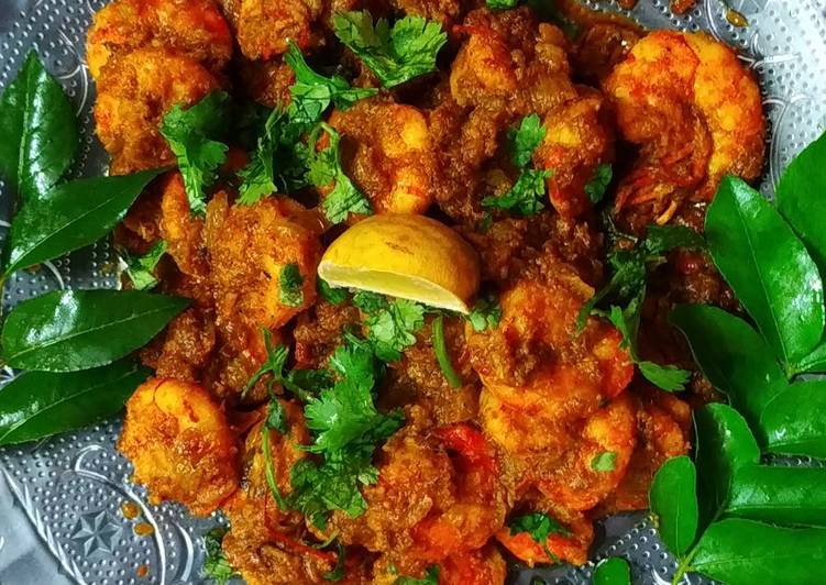 Chettinad dry prawn