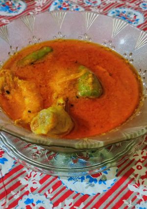 A picture of Achari chicken.