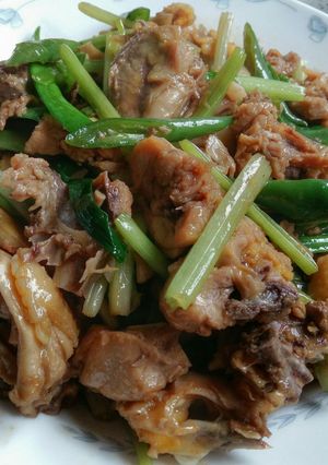Foto resep Ayam Tumis Cabe Ijo