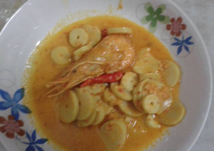 Resep: Rebung santan udang galah Menu Enak Dan Mudah Dibuat