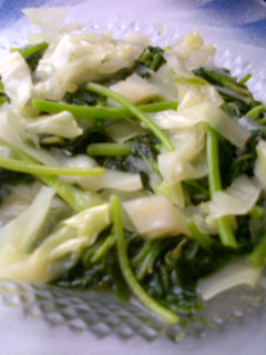 Foto resep .: Tumis Bayam Kubis :.