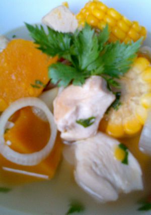 Foto resep .: Sup Ayam Jagung Labu Kuning :.