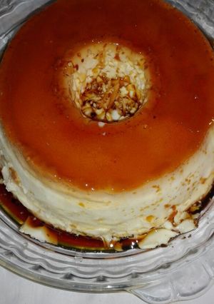 Una foto de Flan casero