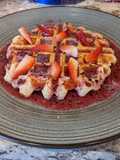 Low-Fat Yogurt Oat Waffle