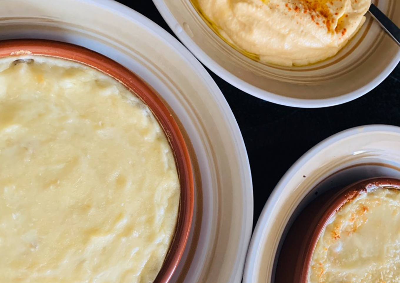 Trío de dip con toque de ajo