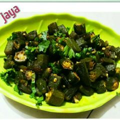 Bhindi ki bhaji A picture of Bhindi ki bhaji.