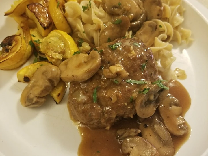 Recipe Salisbury Steak with mushroom gravy the So Delicious You can take Joss in your mouth