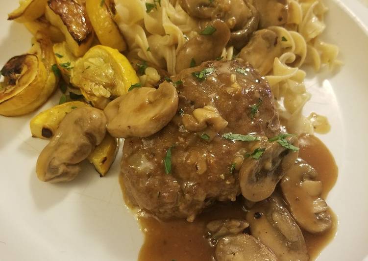 Easiest Way to Prepare Favorite Salisbury Steak with mushroom gravy