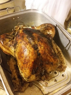 A picture of Herbed Butter Injected Roast Turkey.
