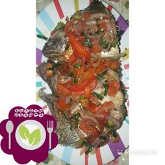 A picture of Oven grilled fish.
