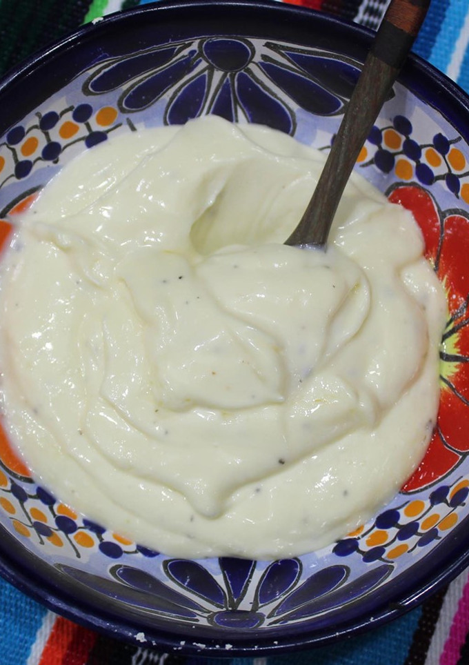 Una foto de Salsa de ajo
