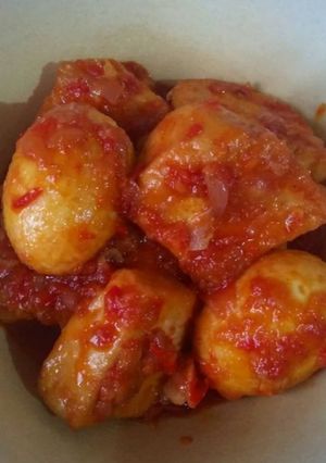 Foto resep Tahu telur bumbu bali