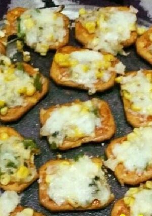 A picture of Salted Crackers Mini Pizza Bites.